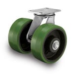 281 Series Cantilever Dual Wheel Casters: Up to 2000 lbs.